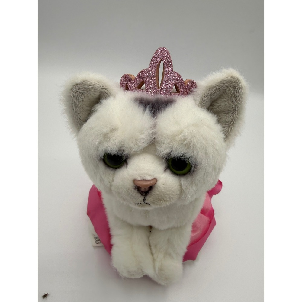 GUND Princess Fiona the Feline White Cat Plush Pink Tutu Tiara Kitten Stuffed - Picture 2 of 7